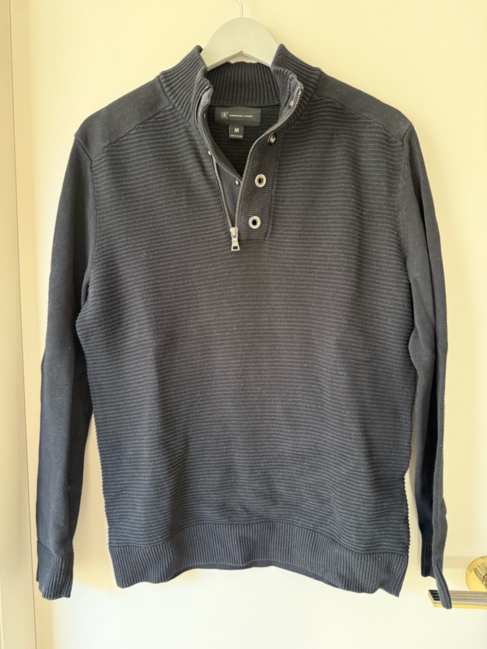 INC International Concepts men’s quarter zip sweater